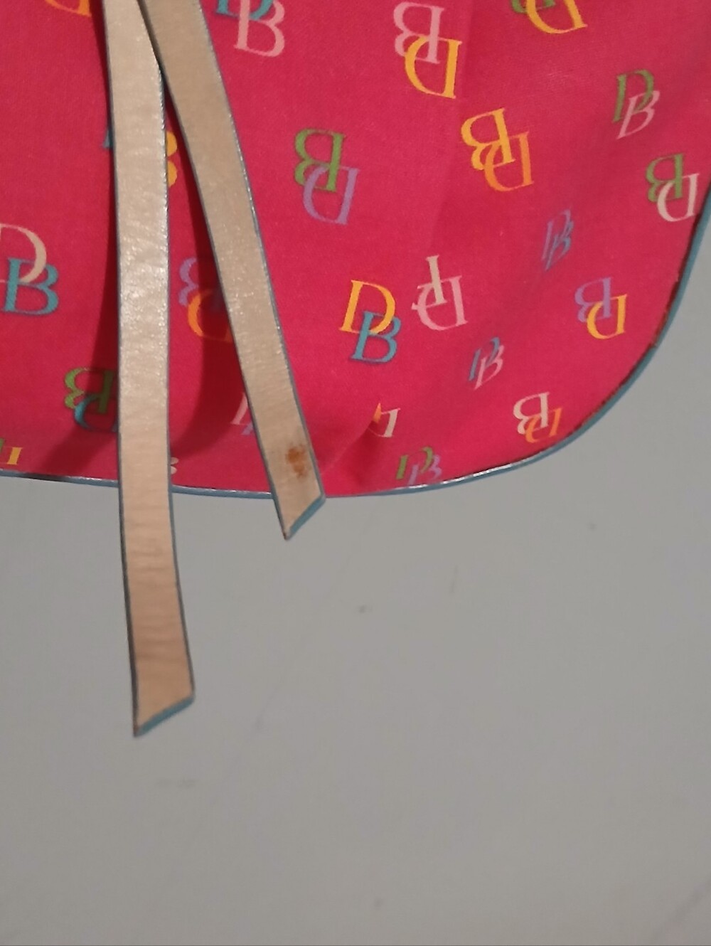 Dooney & Bourke Vintage Pink Logo With Wristlet!! Vintage Rare Set!! - Picture 7 of 7